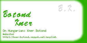 botond kner business card